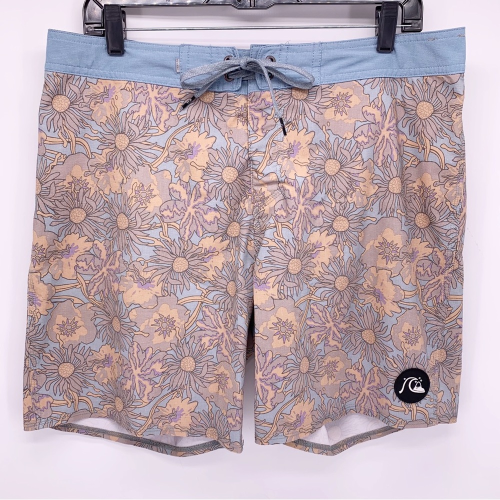 Quicksilver Highline Recycled Hemp Swim Shorts Size 33